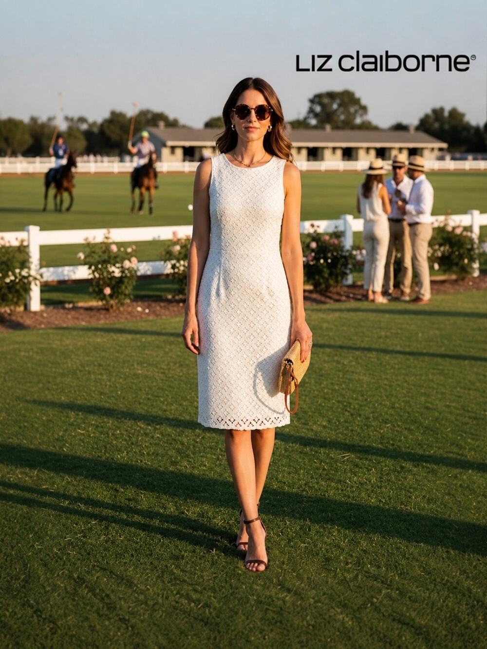 Liz Claiborne White Lacey Dress Sz. XL
